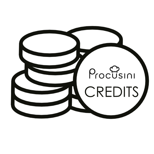 Procusini® Credits (20 Stück) - Procusini - 3D Food Printing , cake topper, cake decoration, personalized food gifts